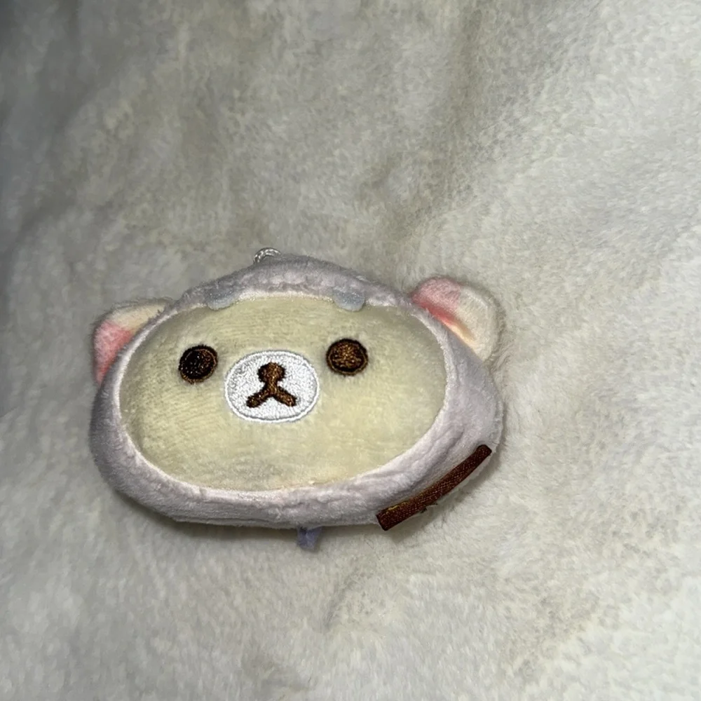 Cute Plush Bear‎ Toy for Small Pets - Cream and Pink